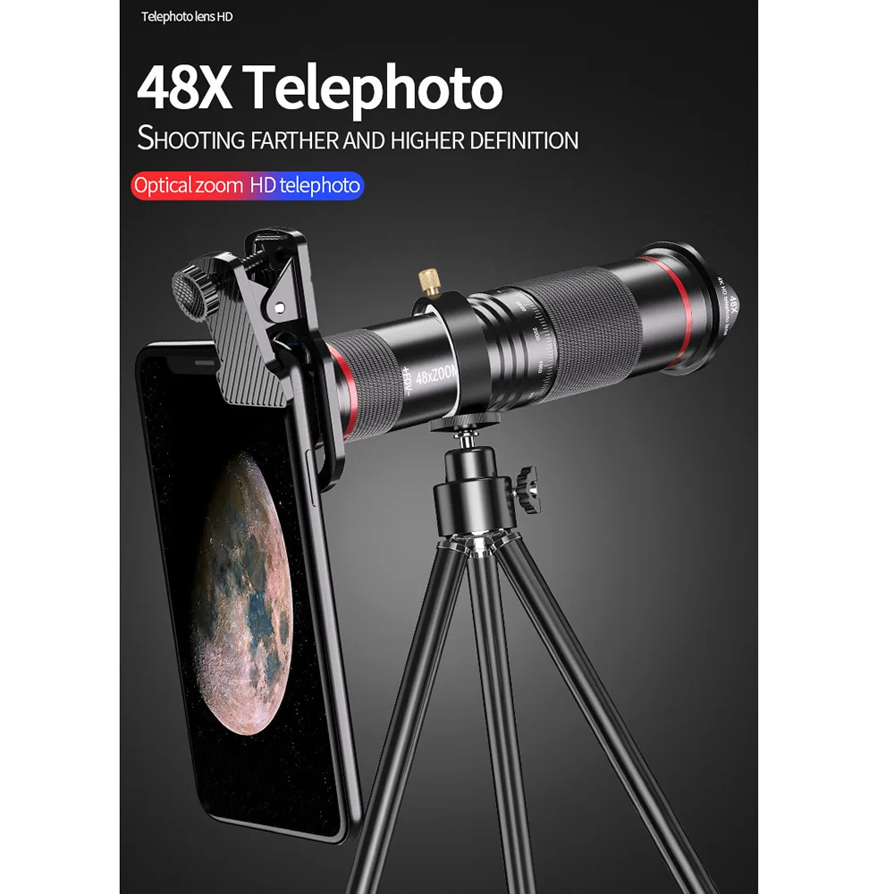 Оптический зум объектив 4K HD 36X телеобъектив мобильный телескоп для iPhone 11