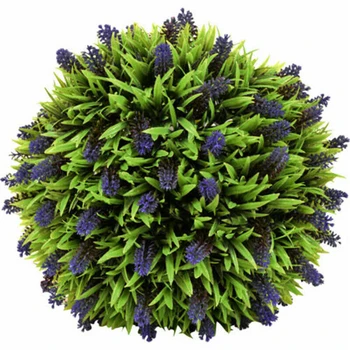 

Artificial Lavender Ball Flower Ball Hanging Topiary Basket Decor 25cm