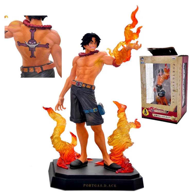 

One Piece White Beard Pirates a Reward Fire Fists Ace Garage Kit Boxed Model Ornaments Memoir