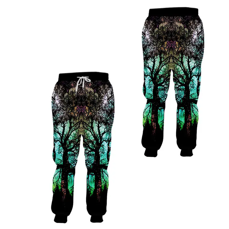 3d sweatpants Космическая галактика дерево 3D принт джоггеры брюки для мужчин и женщин тренажерный зал повседневные Хип-хоп спортивные брюки унисекс Мода Rap брюки размера плюс 7XL - Цвет: 3d sweatpants