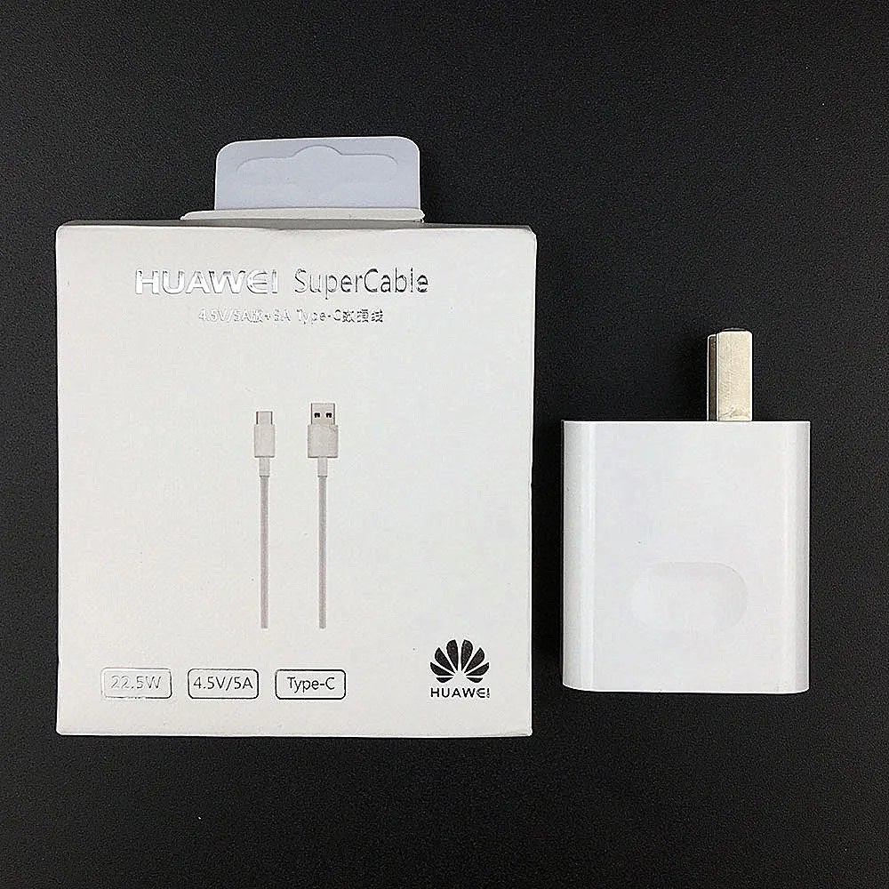 US with cable box Оригинальное быстрое зарядное устройство huawei P30 Pro SuperCharge, штепсельная вилка европейского стандарта, кабель 5А типа C для honor P9 P10 Plus P20 Pro mate 9 10 Pro mate 20 V10 - Тип штекера: US with cable box