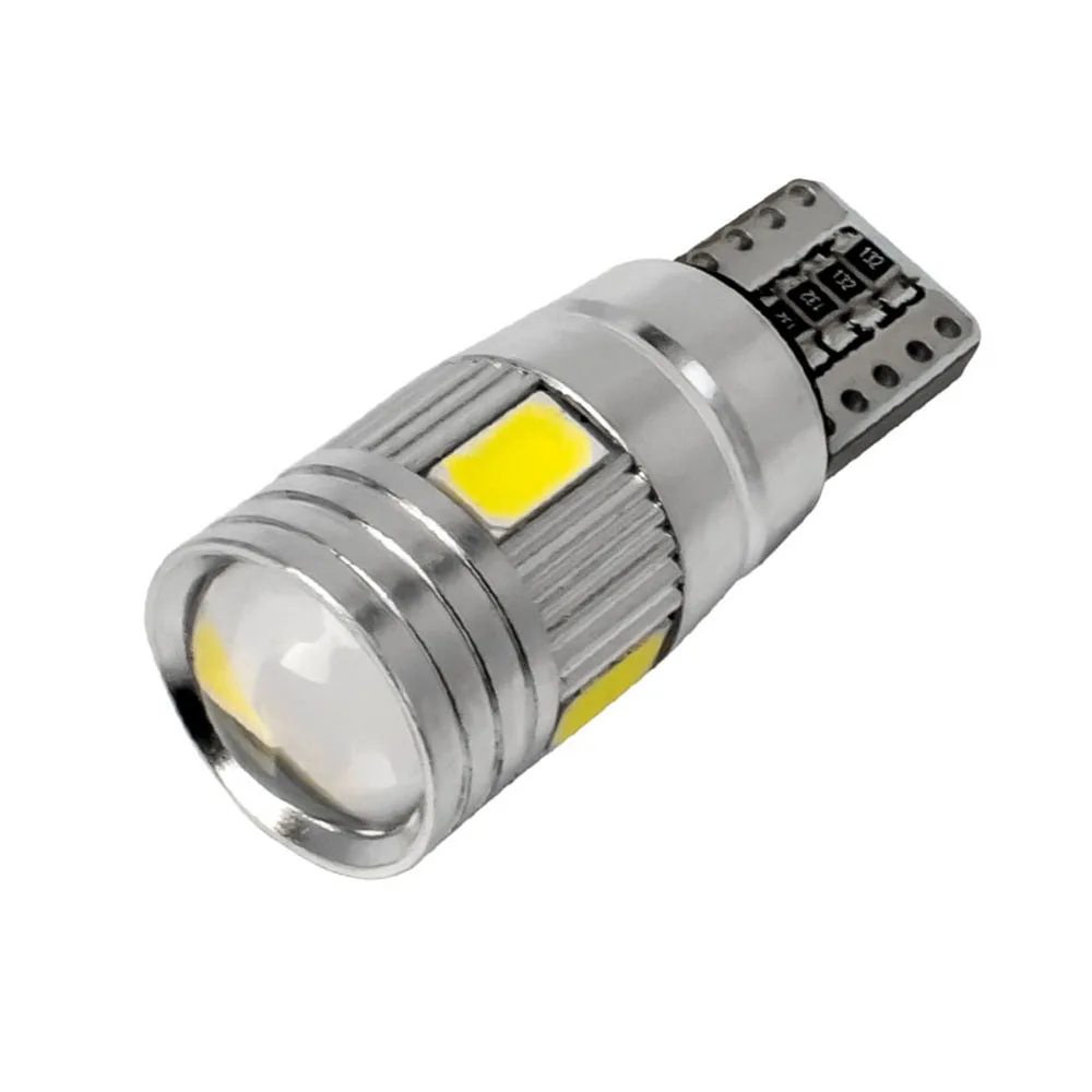 Автомобильная светодиодная лампа T10 W5W 5630 6 SMD 12 В 194 168 Canbus без ошибок для