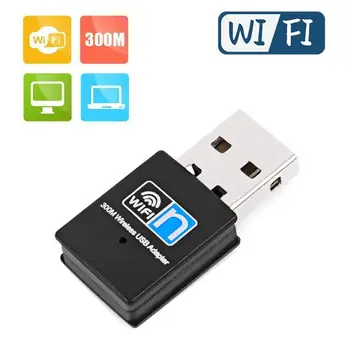 

Mini Usb Wifi Adapter 300Mbps USB Wireless WiFi Lan Network Receiver Card Adapter For Desktop USA PC