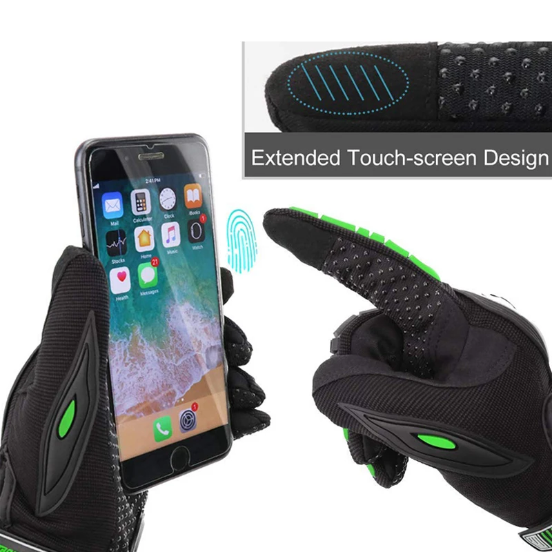 Мужская Wo мотоциклетная Guantes дышащая Защитная Экипировка с сенсорным экраном для