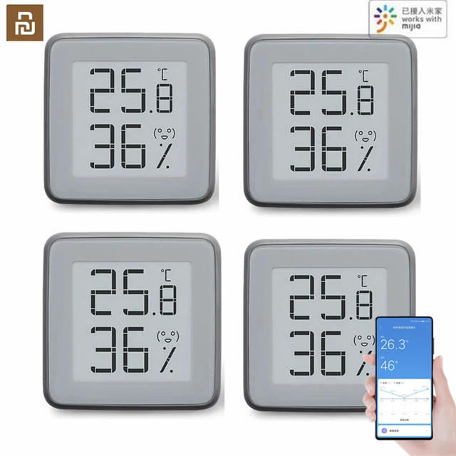  Qingping Digital Bluetooth Thermometer Hygrometer, Accurate  Temperature Humidity Monitor, Indoor Smart Temperature Sensor and Humidity  Gauge with E Ink Display, 30-Day Free Data Storage for Home : Appliances