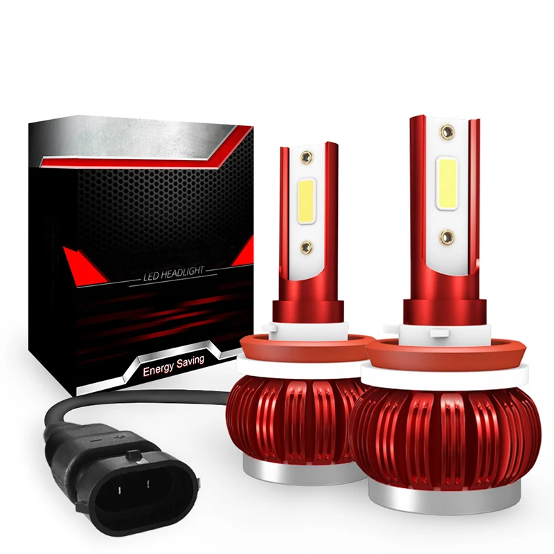

1 Pcs Car Headlight Bulb LED C6 H1 H4/9003/HB2 Hi/Lo H7 H11 18W 3000LM 6000K Mini COB Aviation Aluminum Auto Head Light Bulb