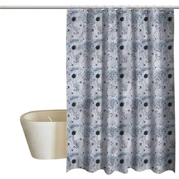 

Shower Curtains Sets Sketch,Swallow Birds Dandelions,W36 x L72,Shower Curtain for Kids