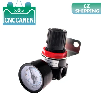 

AR2000 G1/4" Pneumatic Mini Pressure Relief Air Control Compressor Regulator Treatment Units Valve with Gauge Fitting CZ SHIP