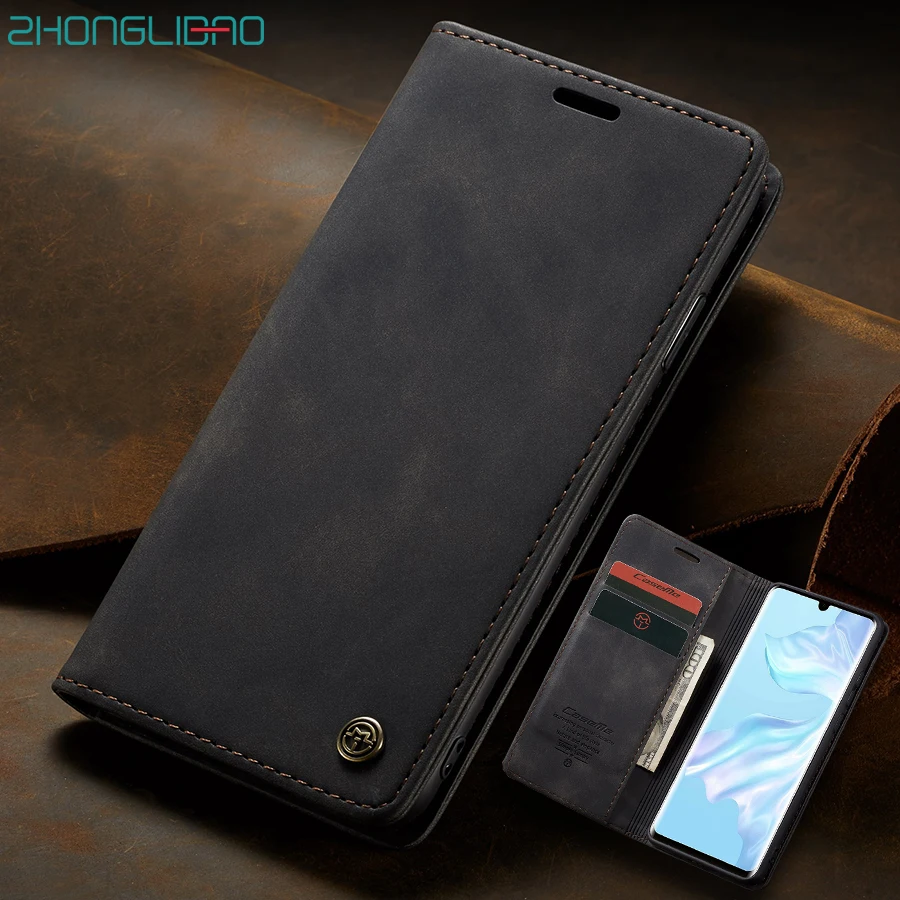 

Case for Huawei P30 P20 Pro Lite Magnetic Leather Hawei P Smart 2019 Honor 9 10 Lite Flip Wallet Card Holder Phone Cover Coque