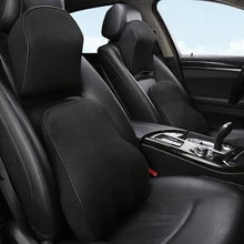 KKYSYELVA подголовник для автомобильного сиденья, поясничная подушка, поддержка шеи, поддержка памяти, поддержка спины, подушка, поддержка s эргономика, авто аксессуары для талии