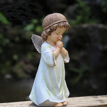 

Deartco Resin Decoration Outdoor Garden Deco Small figurine Home Deco Resin American Little Angel Gift For Children