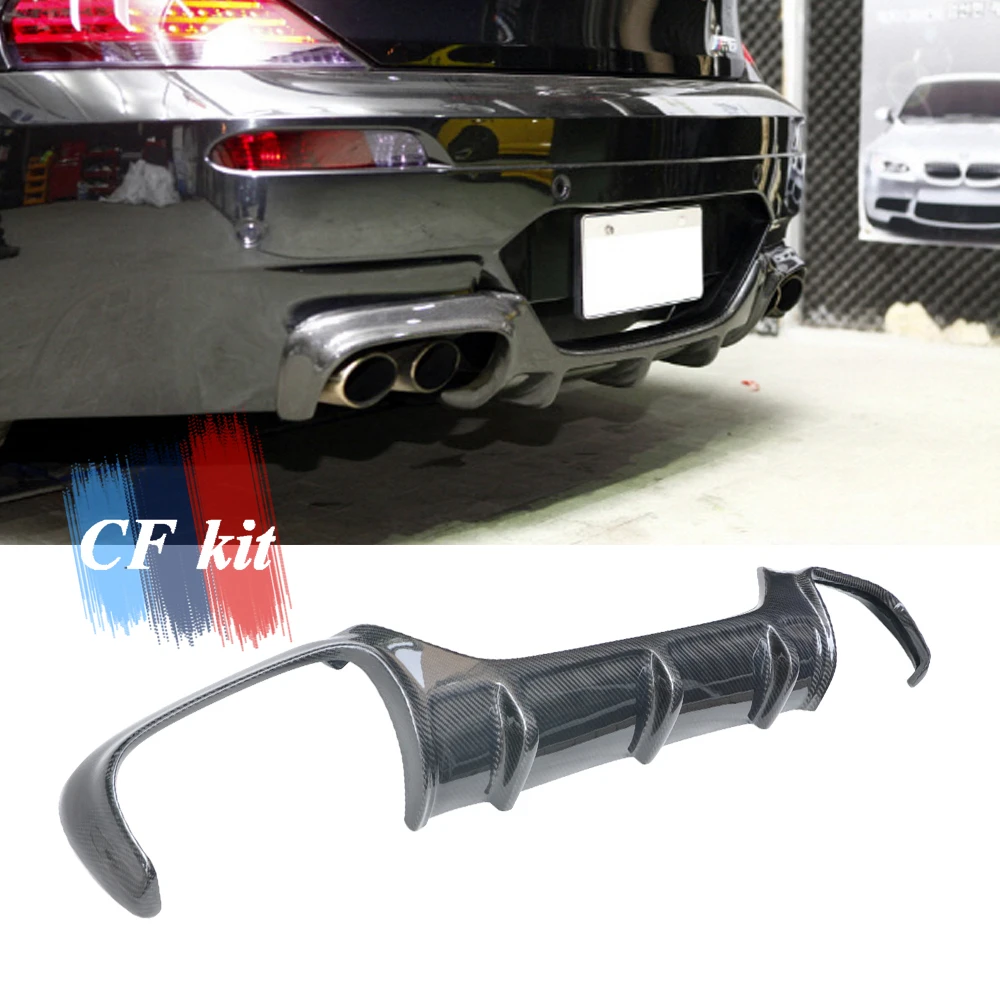 CF Kit Rear Lip Bumper For BMW E63 E64 M6 Diffuser Carbon Fiber Auto  Diffuser Body Kit Car Styling