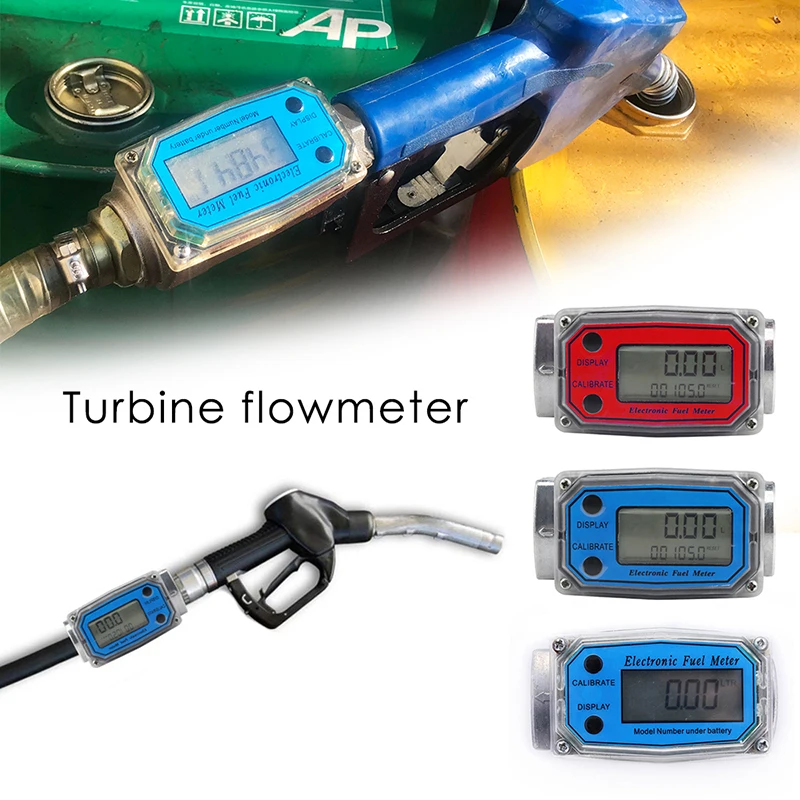 Turbine Meter Digital Fuel diesel fuel meter methanol water alcohol caudalimetro indicator | Инструменты