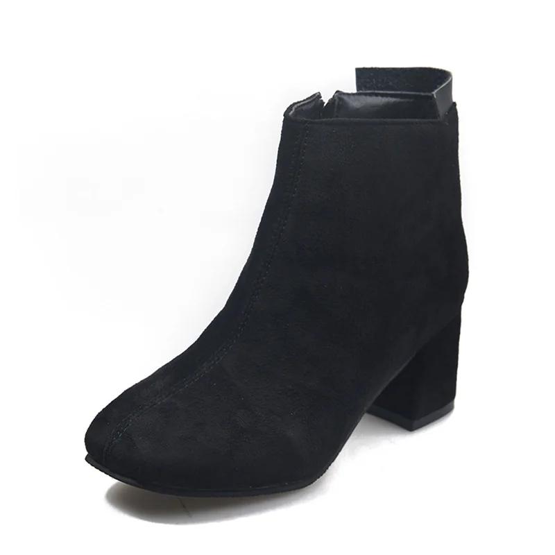 Bootee/женские резиновые сапоги г.; женская обувь; Роскошные Дизайнерские непромокаемые чулки на молнии и не сужающемся книзу массивном каблуке; Высокий каблук средней высоты