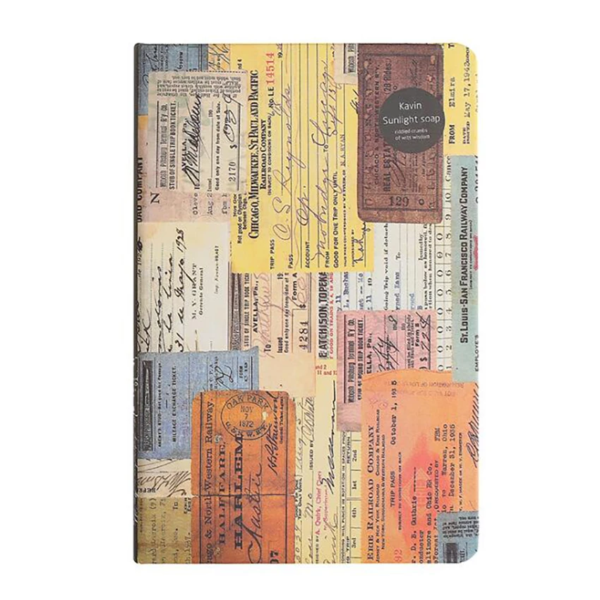 

1Pc Retro A5 96 Sheets Diary Notebook Creative Colorful Page Writing Notepad Portable Hard Cover Students Daily Books Notebooks