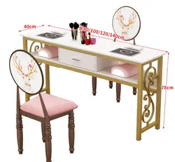 Net red manicure table chair set economic manicure table single double seat chair simple
