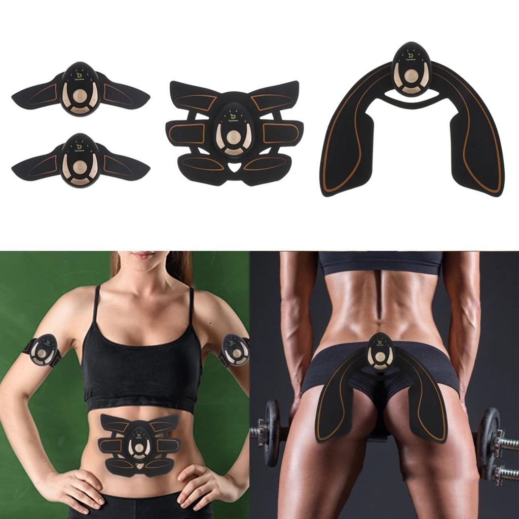 Abdominal Arm Hip Muscle Toning Stimulator Trainer Machine Wireless Fitness Exercise Workout Fat Burner Weight Loss Slim Massage