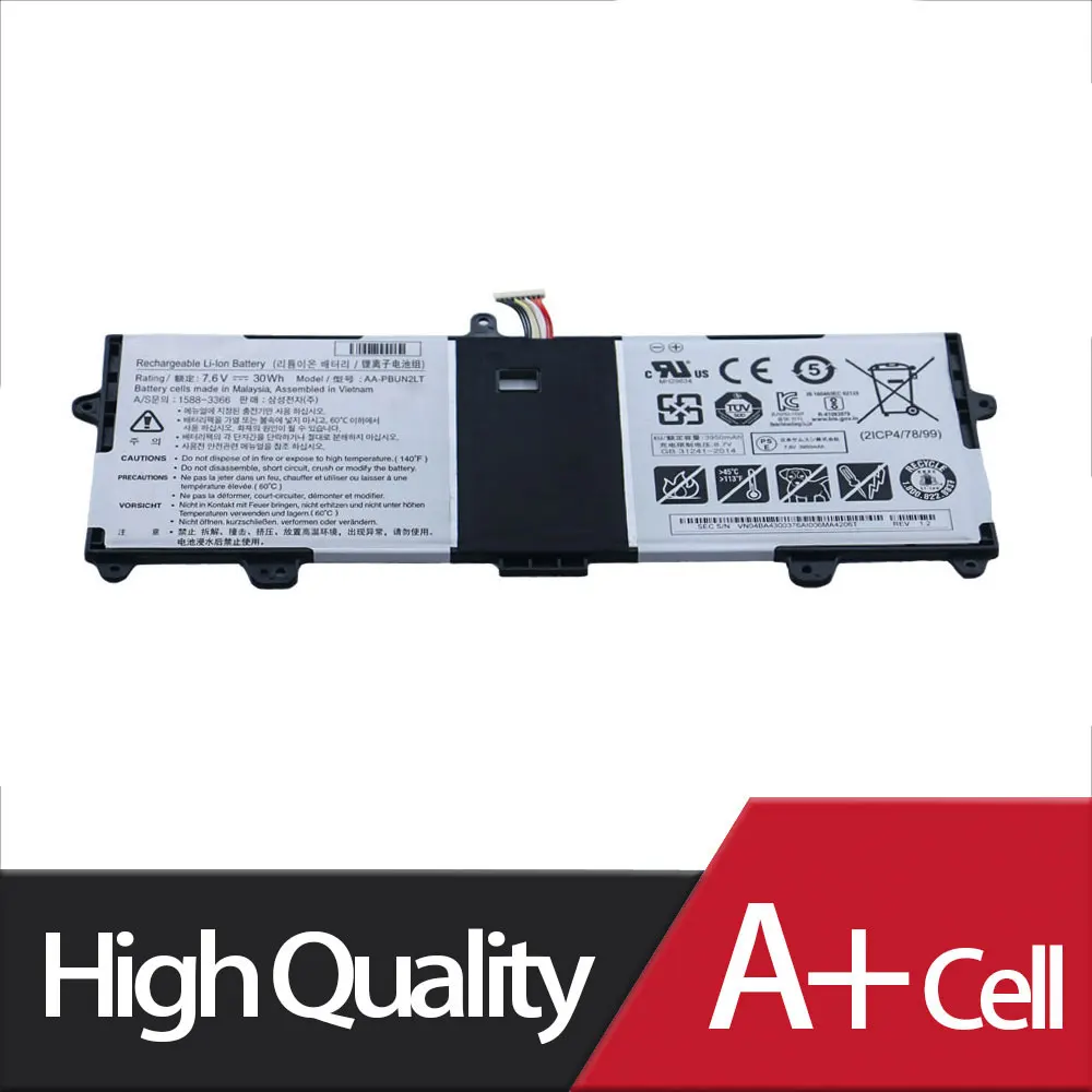 Nova Bateria do Laptop Aa-pbun2lt para Samsung Pbun2qt 900x3l-k01 900x3l-k04 Np900x3l-k02cn Shuozb 30wh 3950mah Baterias p/ laptop - Imagem 2
