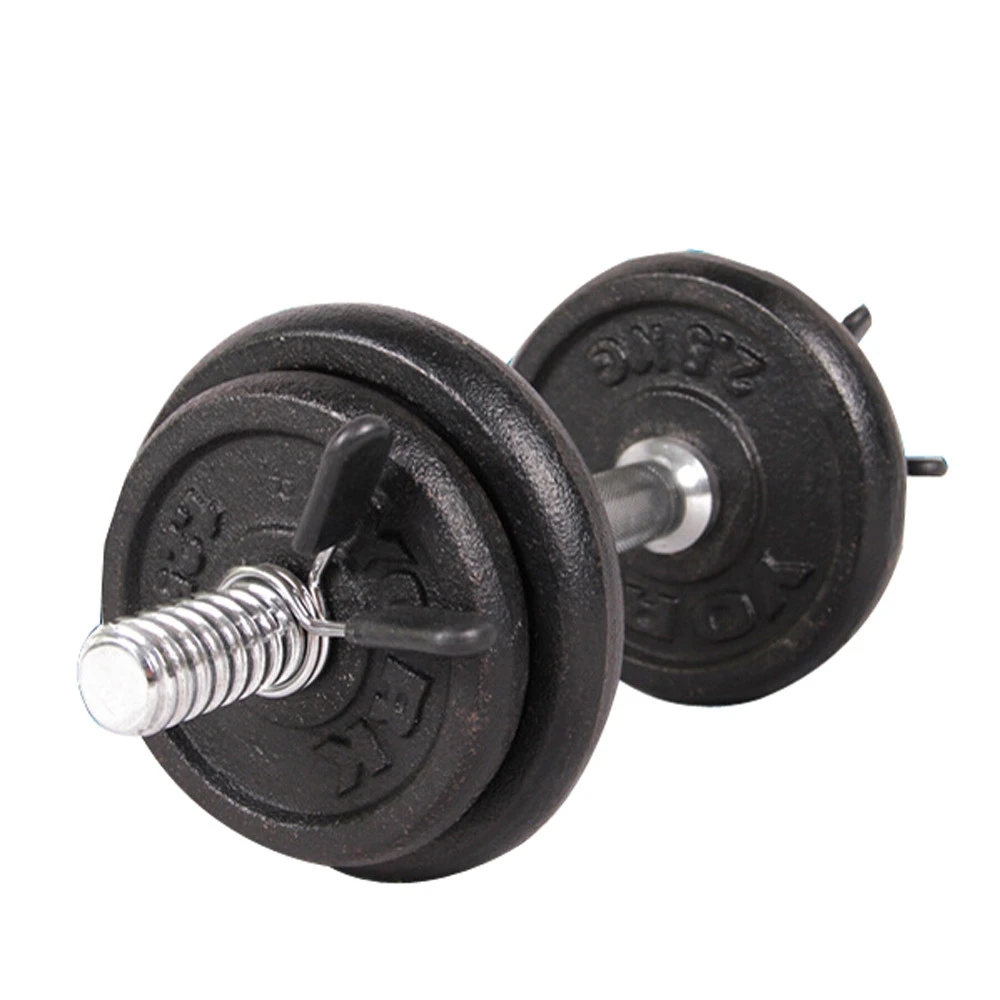 Barbell Clamp Spring Collar Clips Gym Weight Dumbbell Lock Kit Barbell Lock US