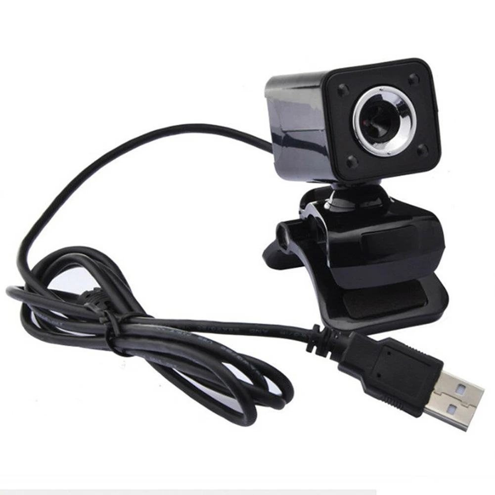 1080P 4 Led для компьютера практичное ночное видение ABS HD Прочный USB зажим типа вращающийся с микрофоном компьютер с веб-камерой