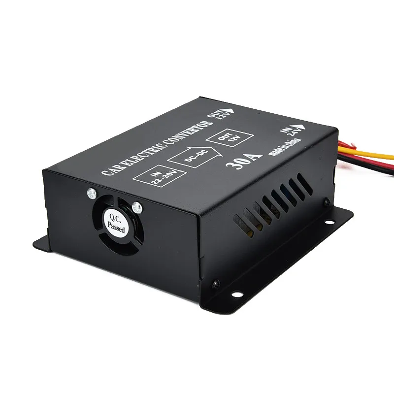 Автомобиль 30A DC 24V до 12V эффективный источник питания с инвертором автоматический трансформатор Электрический конвертер автомобильный адаптер Аксессуары