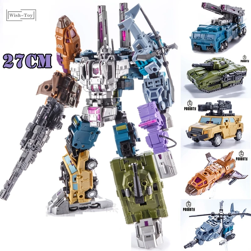 Transformação G1 PT05 Fábrica De Ferro bruticus 5 Em 1 Figura De Ação Brinquedos Robô