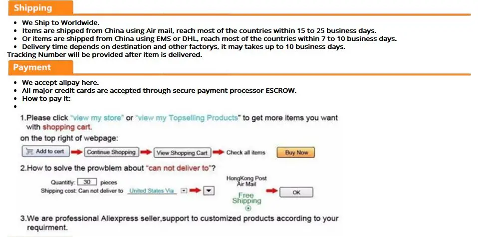 payment&shipping