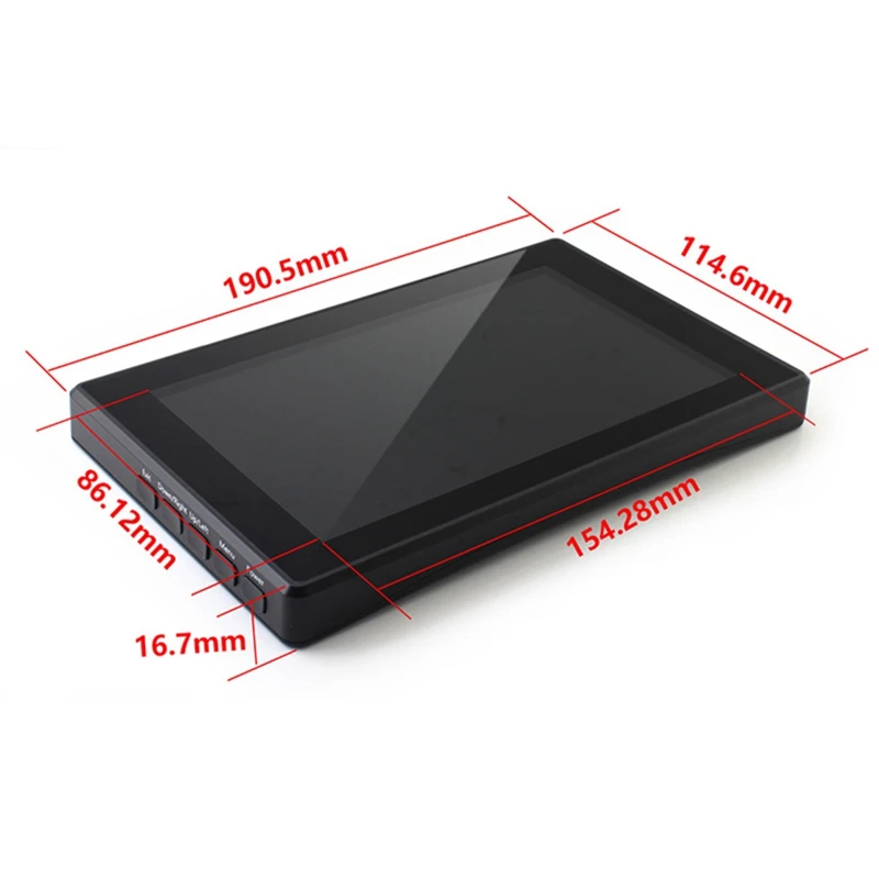 Для Raspberry Pi 4 модели B/3B+/3B 7 дюймов Дисплей 1024X600 ips емкостный Пресс Экран с монитором ж/чехол кронштейн экранное меню-SCLL