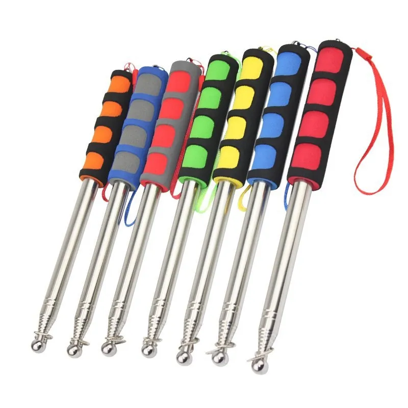 1m/1.2m/1.4m/1.6m/2m/2.5m Portable Ferula Pointer Poles for Flags Windsock Extendable Telescopic Handheld Windsock Flag Pole