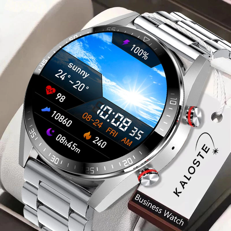2022 New 454*454 Screen Smart Watch Always Display The Time Bluetooth Call Local Music Smartwatch For Men's Huawei Xiaomi Phone
