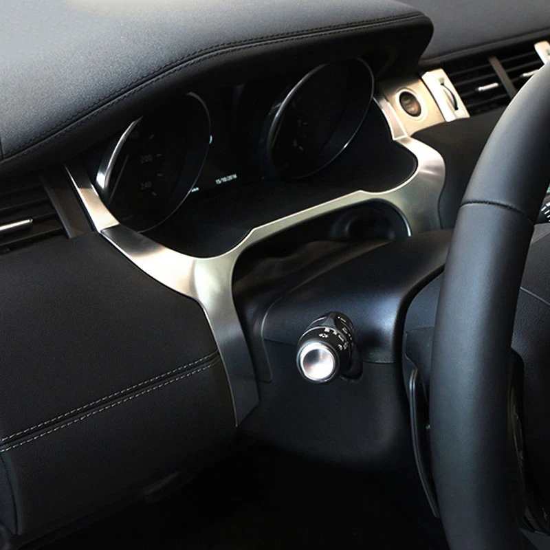 Car Interior Front Dashboard Edge Cover Frame Trim ABS Chrome Accessories for LHD Land Rover Range Evoque 2012-2016 | Автомобили и