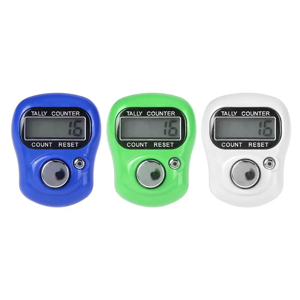 Пластиковый цифровой мини-маркер для стежков и счетчик рядов пальцев