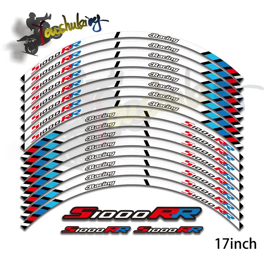 Наклейки на колеса мотоцикла светоотражающие наклейки для любого 17 дюймов Рама колеса мотоцикла подходит для forhrc логотип ktmdukeS1000RR honda