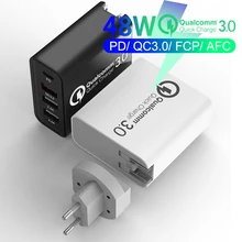 Мульти USB зарядное устройство 48 Вт PD Быстрая зарядка 3,0 type C USB зарядное устройство для iPhone 11Pro huawei samsung EU/US USB C зарядное устройство для Macbook