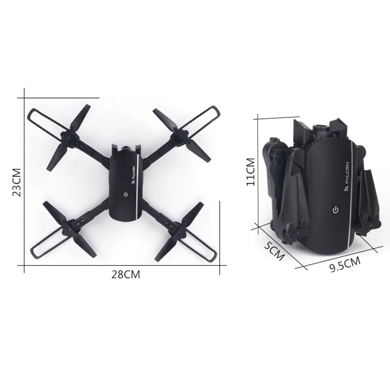 ABKT-Hd Transmission Camera App Remote Control Folding Toy Fpv Rc Four-Axis Aircraft Drone With Lens