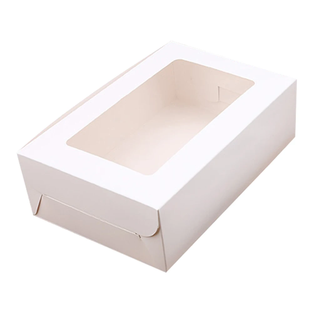 White 6 holes Популярно, 10 шт, 2/4/6 отверстий крафт Бумага упаковка кекса коробка Muffin Свадебная вечеринка Чехол держатель коробка D6 - Цвет: White 6 holes