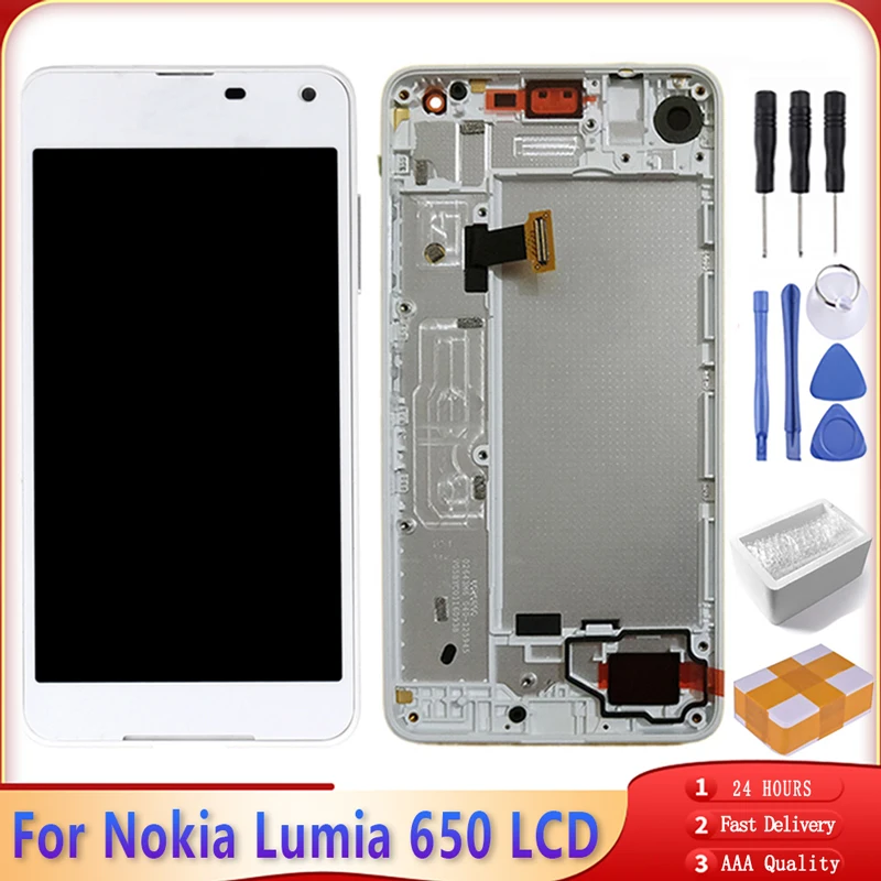 5 0 &quotдля Nokia Lumia 650 ЖК дисплей Дисплей Сенсорный экран с рамкой для RM 1152 1154 1109 1113