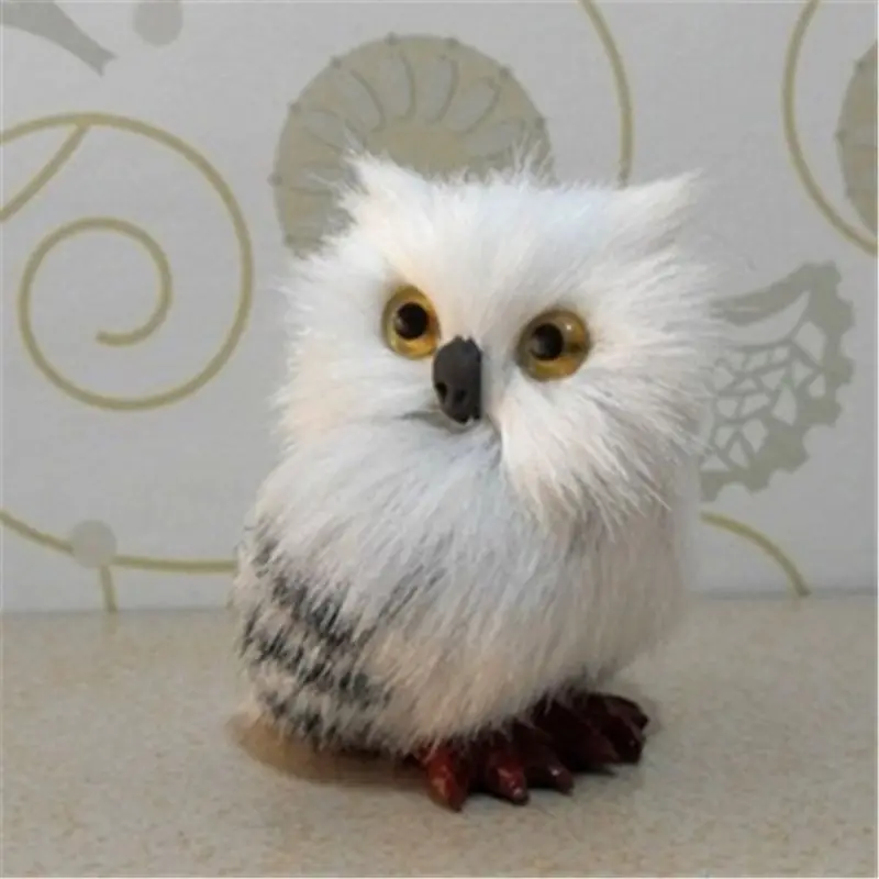 7 см высотой Милая Снежная Сова Hedwig горшки письмо доставка кукла милые игрушки
