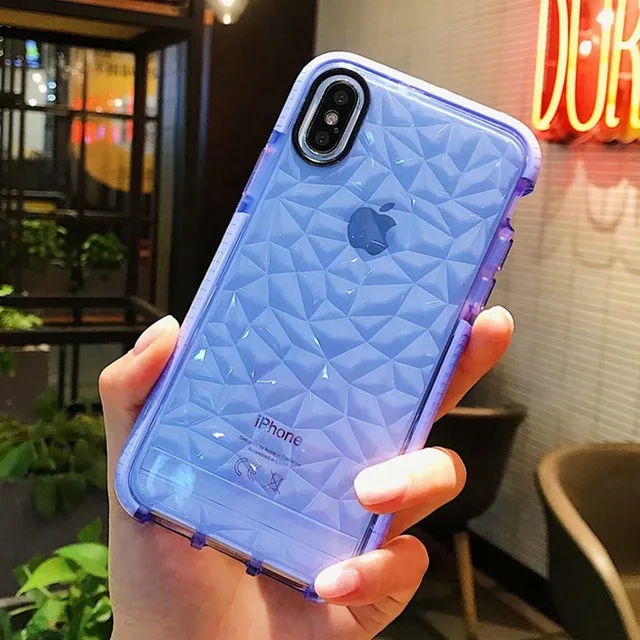 Blue Двухслойный Супер Ударопрочный силиконовый чехол для iPhone 11 Pro X XR XS MAX 7 8 6 6S Plus 5S SE уплотненный двухцветный мягкий чехол из ТПУ - Цвет: Blue