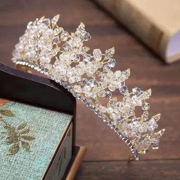 

Fashion Baroque Luxury Rhinestones Bridal Crown Women Bride Hair Accessories Hair Accessories Hair Bands for Women