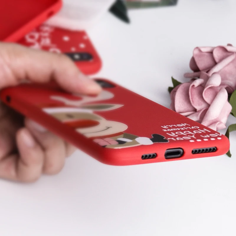 ZNP силиконовый чехол для iphone 11 Pro 6 6s 7 8 Plus чехол для телефона Санта Клаус Рождество для iphone X XS Max XR 11 ТПУ мягкий чехол