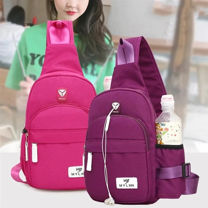 

2019 New Fashion Shoulder Bag Simple Ladies Travel Chest Bag Korean Version Of The Wild Chest Bag Shoulder Diagonal Package