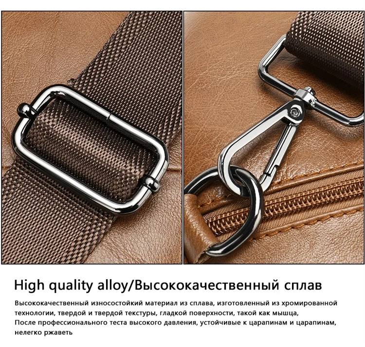 Echtes Leder Umhängetasche Für Herren Messenger Brusttasche_voghion.com