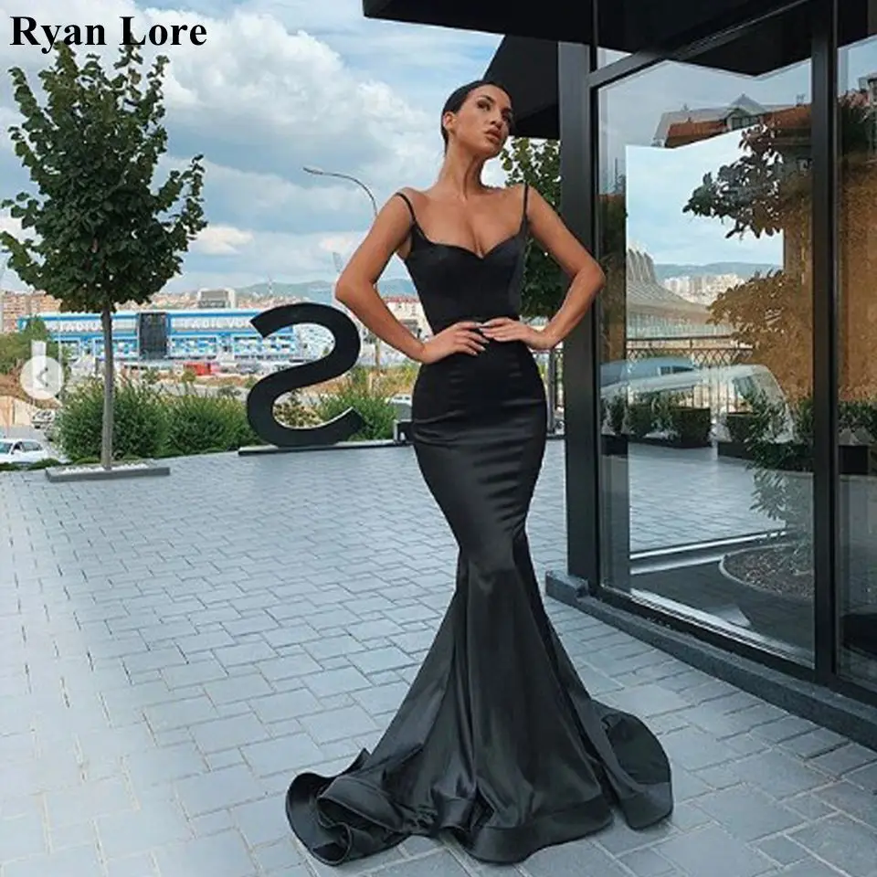 

Mermaid Evening Dresses 2020 Sexy V-Neck Spaghetti Straps Robe De Soiree Formal Party Long Prom Gowns Women Vestidos Custom Made