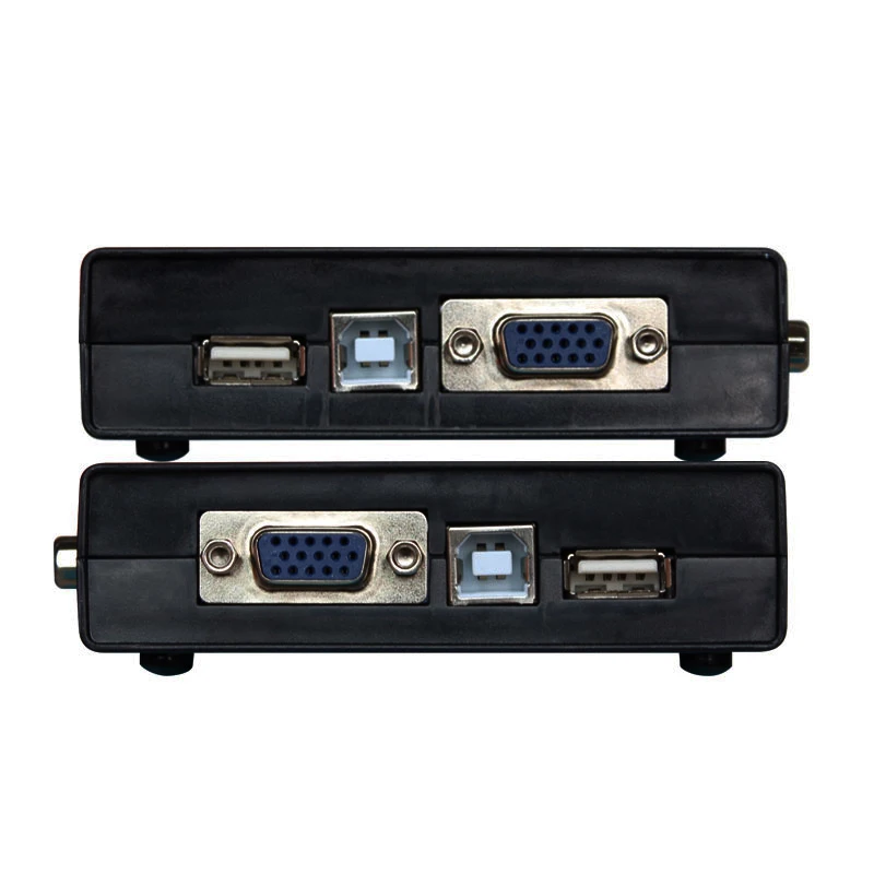 Видеопереключатель VGA KVM переключатель мыши клавиатуры 1 кнопочный монитора