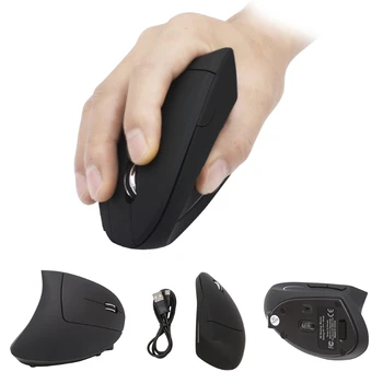 

2.4G Nano Vertical Ergonomic Optical Mouse 4 Adjustable DPI Levels 800/1200/2000/3200dPi 6 Buttons for PC Computer