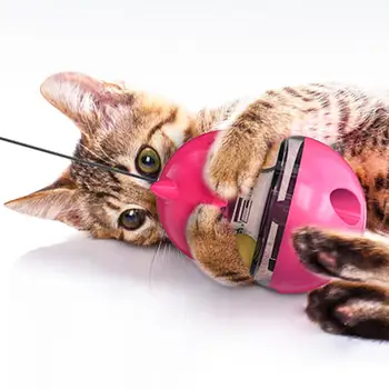 

Multifunctional Tumbler Pet Feeding Cat Snacks Anti-Wear ABS Durable Pet Leaking Device Treat Ball Hunting Instinct 4 Colors