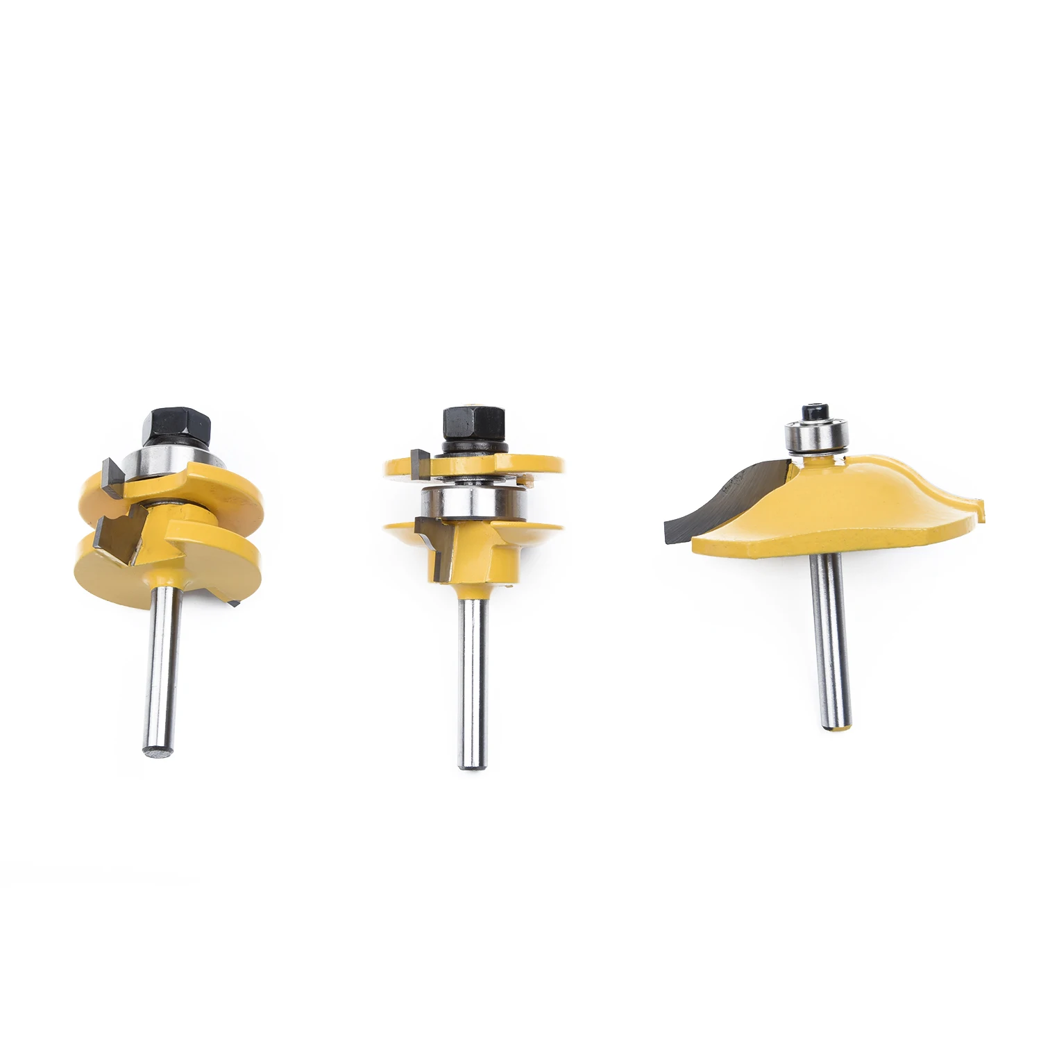 

Durable 3pcs 1/4\\'\\' Shank Rail Stile Ogee Blade Cutter Panel Cabinet Router Bits Set New Year Home Garden Supplies