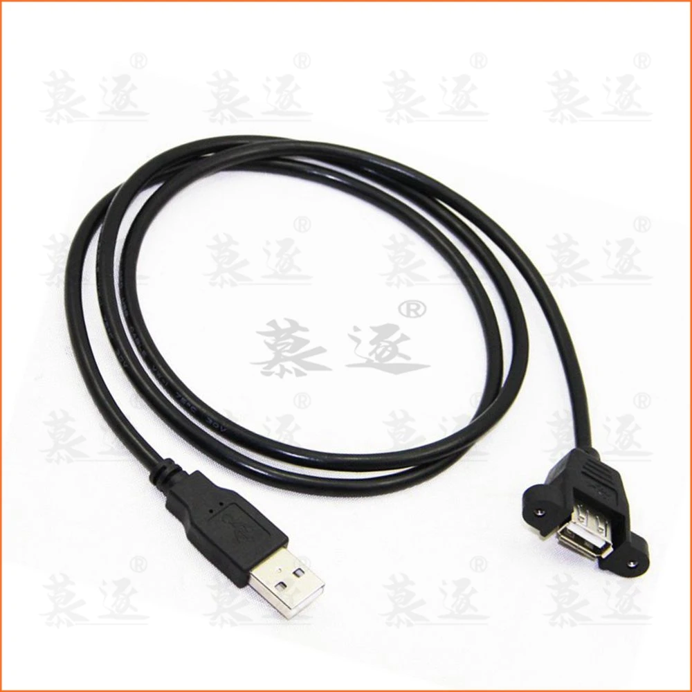 USB Удлинительный кабель Type-A порт 2 0 штекер-гнездо с винтовой блокировка отверстия