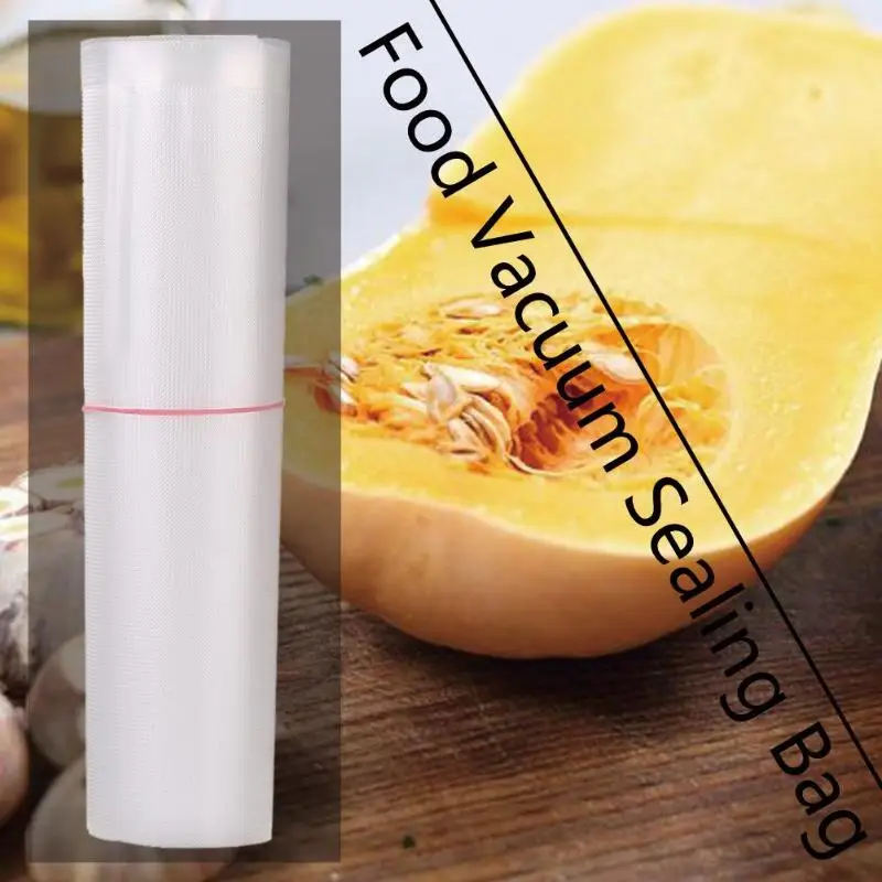 100pcs/set Vacuum Food Sealer Bags Non-toxicity Wide Scope of ApplicationRoll Storage Bag for Kitchen Packaging Sealer Bags